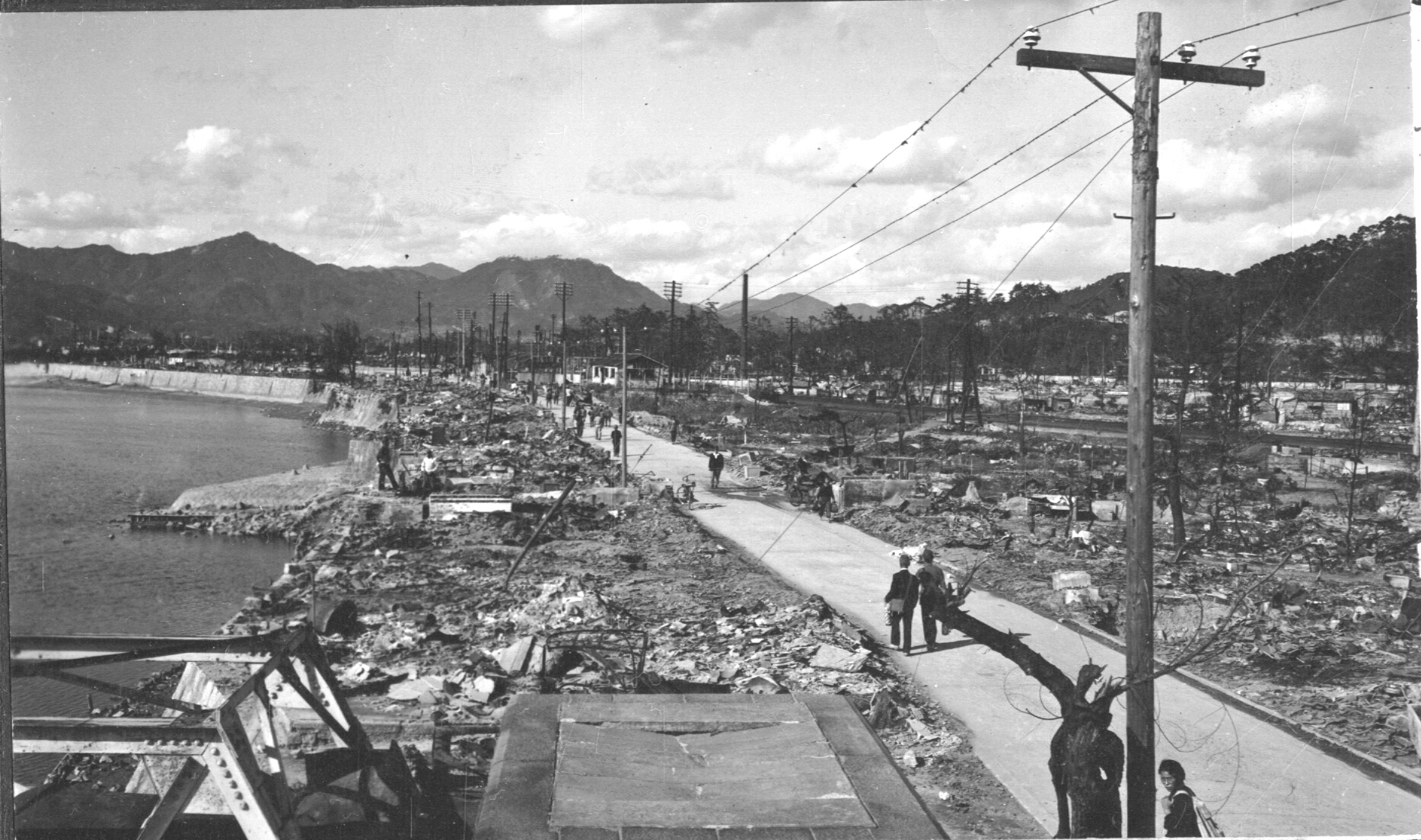 Hiroshima after the atomic bombing in 1945